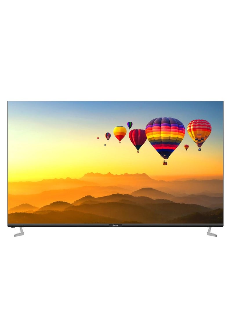 Oscar 75-Inch Smart TV, 4K UHD, WebOS, Frameless Design with Remote, Black 
