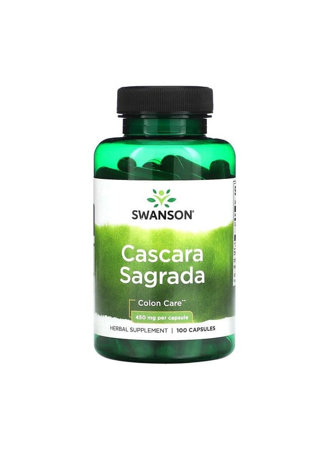 SWANSON Cascara Sagrada, 450 mg, 100 Capsules