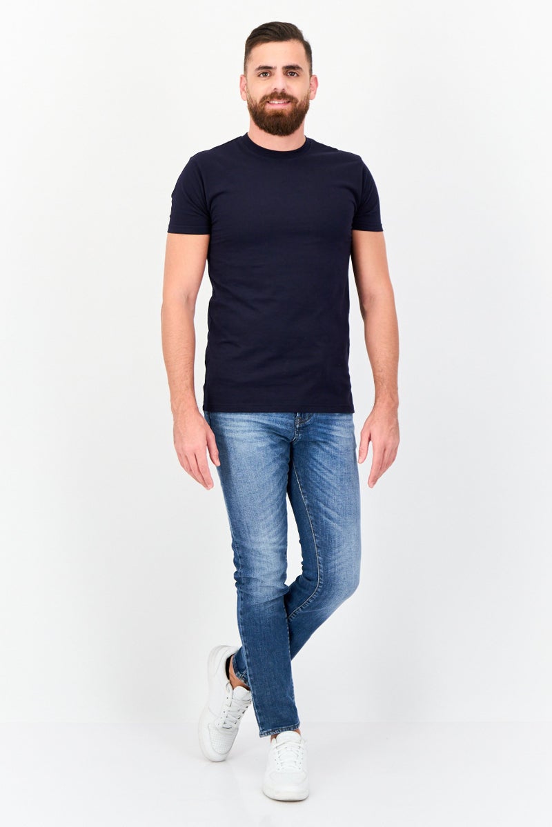 GAS جينز دنيم مغسول للرجال بقصة عادية، أزرق - Image 4