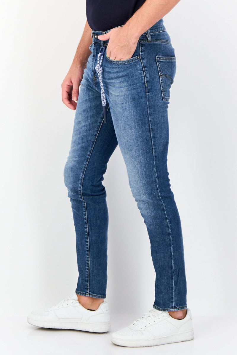 GAS جينز دنيم مغسول للرجال بقصة عادية، أزرق - Image 2