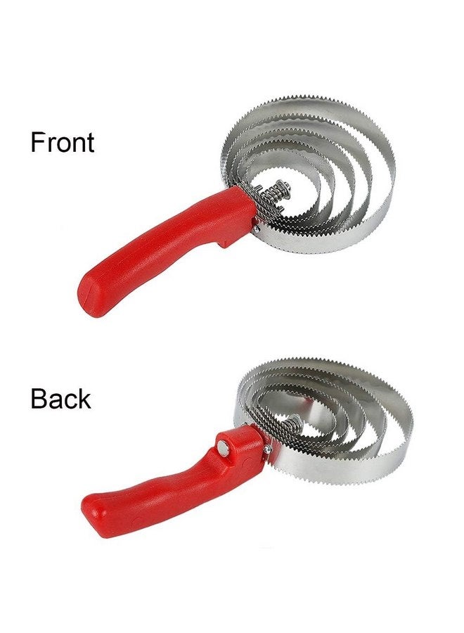 Kathson kathson 5 Rings Curry Comb Horse Brush Scraper Reversible Stainless Steel Livestock Shedding Comb with Soft Touch Grip  - Image 4