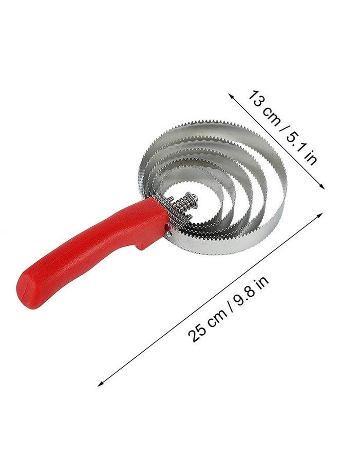 Kathson kathson 5 Rings Curry Comb Horse Brush Scraper Reversible Stainless Steel Livestock Shedding Comb with Soft Touch Grip  - Image 2