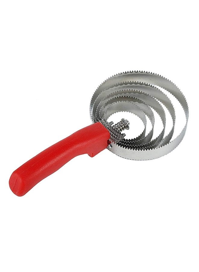 Kathson kathson 5 Rings Curry Comb Horse Brush Scraper Reversible Stainless Steel Livestock Shedding Comb with Soft Touch Grip  - Image 1