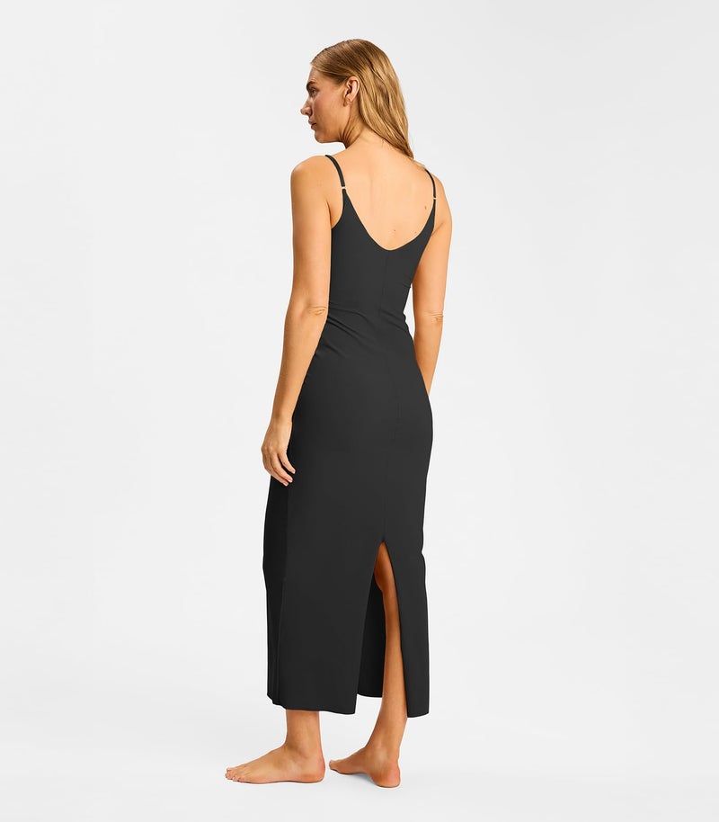 commando Classic Maxi Slip | Lightweight Shapewear with Raw-Cut Edges | Breathable European Microfiber | Adjustable Straps | Black, Small-Medium - Image 2
