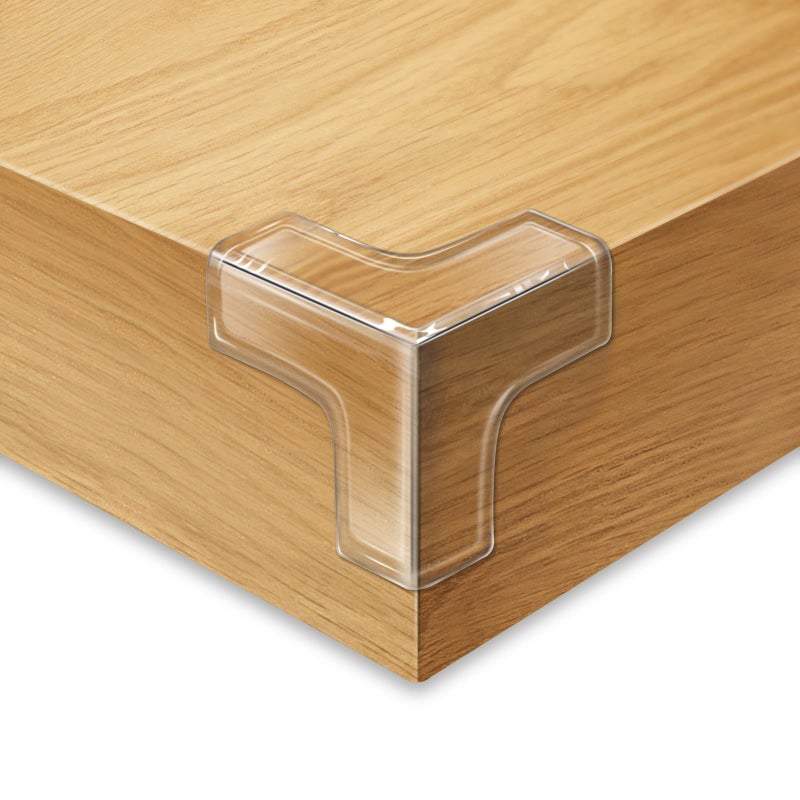 Gudui 14 Pack Clear Corner Protectors, T-Shaped Table Edge Guards, Baby Safety Bumpers, Furniture & Sharp Corner Proofing Covers - Image 1