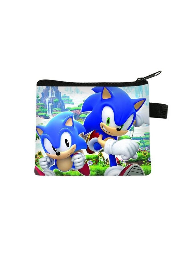 New Sonic Coin Purse, Children's Short Mini Bag, Student Casual High-value Storage Bag