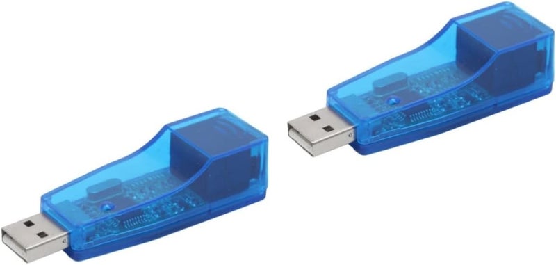 Uonlytech 2pcs USB Ethernet Adapter for Pc and Laptop and Play USB LAN Network Adapter Compact Design No External Power Required Compatible Various Devices - Image 1