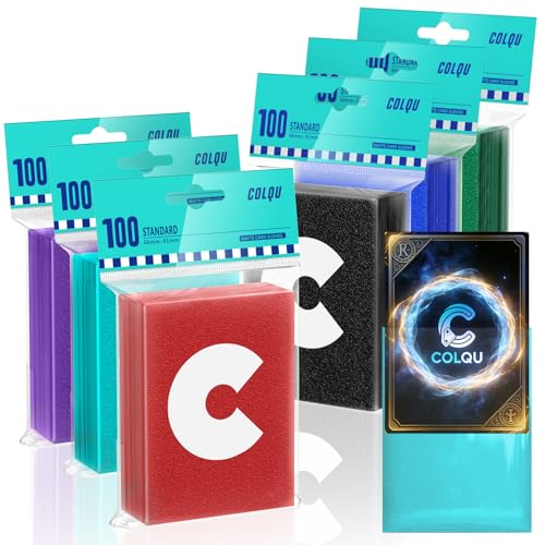 COLQU 1200ct Clear Card Sleeves Perfect Fit Inner Card Sleeves Exact for Double Sleeving Trading Sleeve Compatible with MTG TCG Magic Gaming Cards - Image 1