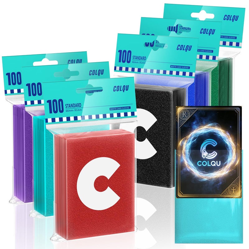 COLQU 1200ct Clear Card Sleeves Perfect Fit Inner Card Sleeves Exact for Double Sleeving Trading Sleeve Compatible with MTG TCG Magic Gaming Cards - Image 2