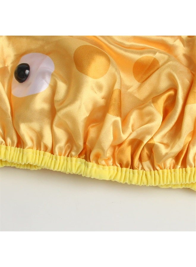 kilofly 3pc Waterproof Reusable Bath Hat Kids Fun Cartoon Animal Shower Caps Set - Image 3