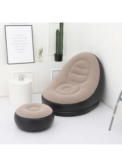 SOFA [Inflatable Lounge Chair with Footrest] for Relaxation – Easy to Fold and Carry – Supports up to 100kg – Thick PVC Material  - Image 1