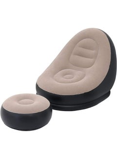 SOFA [Inflatable Lounge Chair with Footrest] for Relaxation – Easy to Fold and Carry – Supports up to 100kg – Thick PVC Material  - Image 3