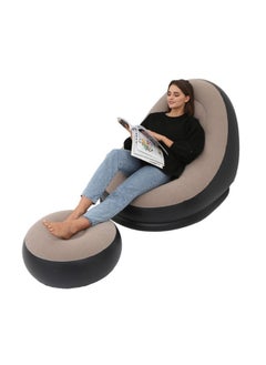 SOFA [Inflatable Lounge Chair with Footrest] for Relaxation – Easy to Fold and Carry – Supports up to 100kg – Thick PVC Material  - Image 4