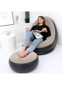 SOFA [Inflatable Lounge Chair with Footrest] for Relaxation – Easy to Fold and Carry – Supports up to 100kg – Thick PVC Material  - Image 2