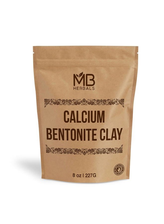 MB Herbals Calcium Bentonite Clay Powder 8 oz | 227G / 0.5 LB | Bentonite Clay | Fragrance Free | Detox Clay | Soap Making | Suitable for Oily Skin - Image 1