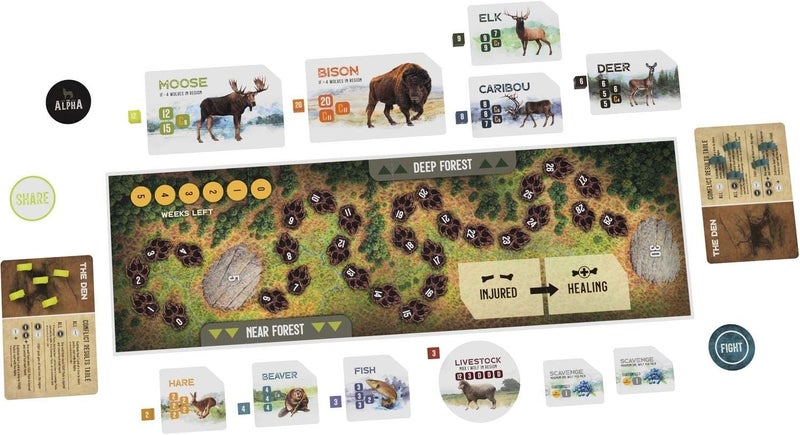 Bicycle The Alpha - A Light Strategy Game for Adults and Family Ages 10 and Up,Grey - Image 3