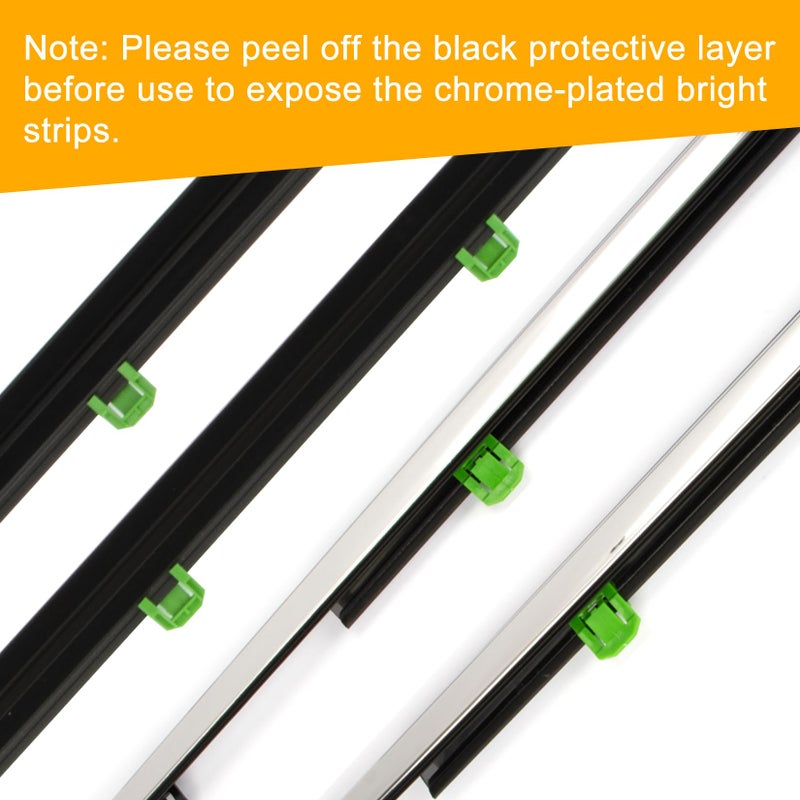 PSLER Chrome Window Molding Trim Fit for CR-V CRV 2007 2008 2009 2010 2011 Car Window Weatherstrip Seal Belt Door Seal Replaces# 72410-SWA-A01, 72450-SWA-A01, 72910-SWA-A01, 72950-SWA-A01 - Image 5