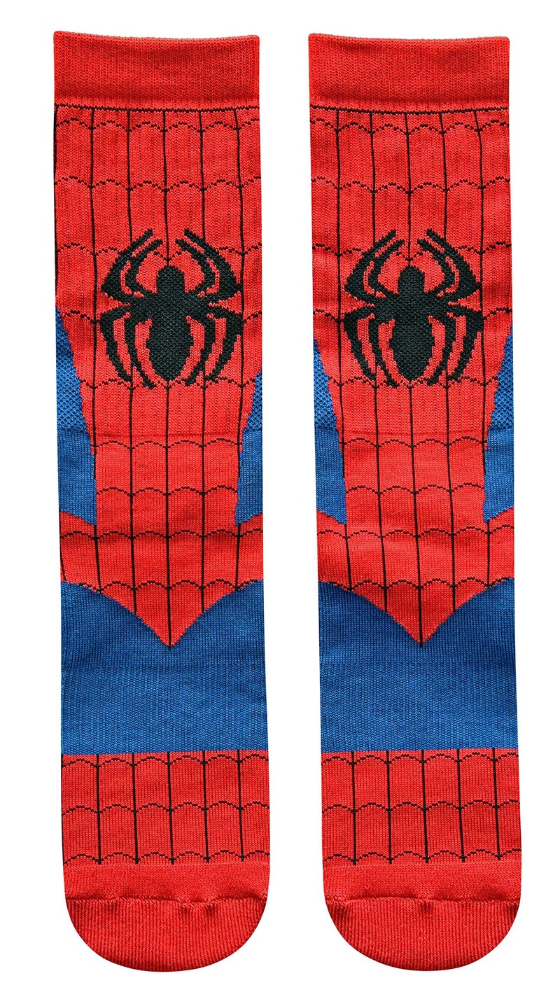 Hyp Marvel Ultimate Spider-Man Cosplay Men's Athletic Crew Socks - Image 4