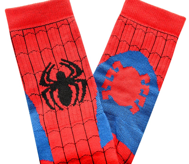 Hyp Marvel Ultimate Spider-Man Cosplay Men's Athletic Crew Socks - Image 3