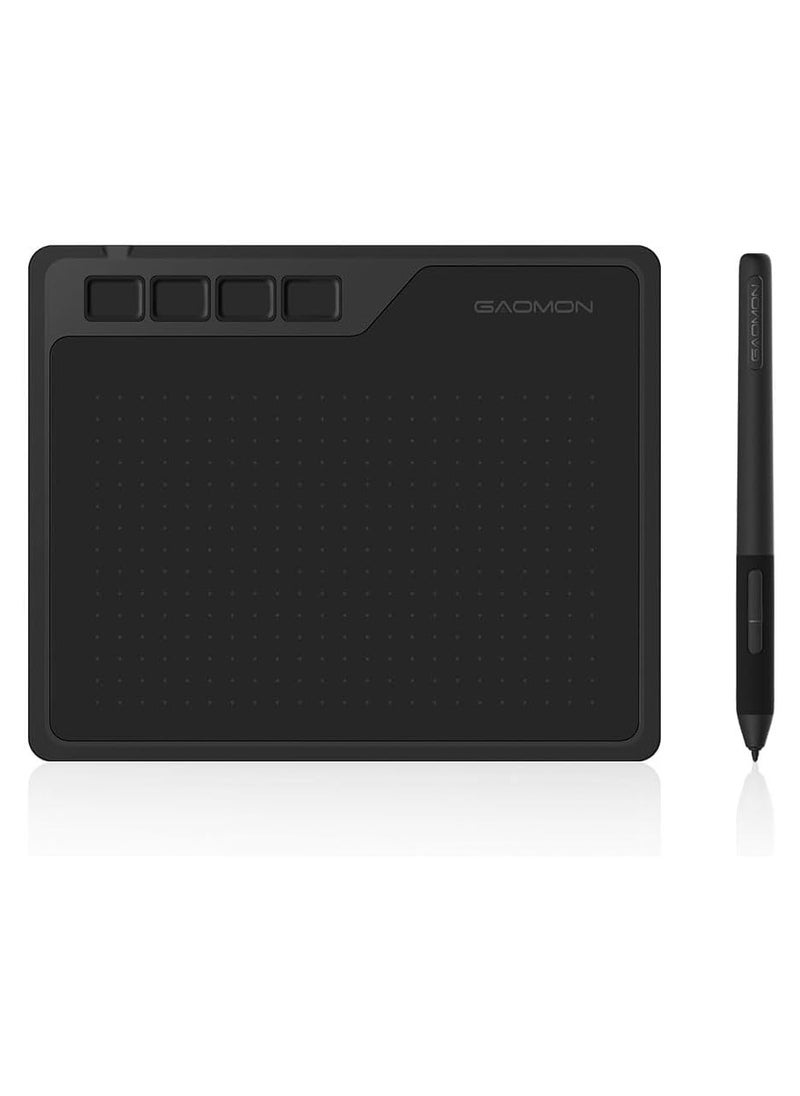 GAOMON - S620 OSU Ultrathin Graphics Tablet 6.5 x 4 Inches Drawing Digital Pen Tablet with 4 Express Keys and Battery-Free Pen with 8192 Levels - Image 1