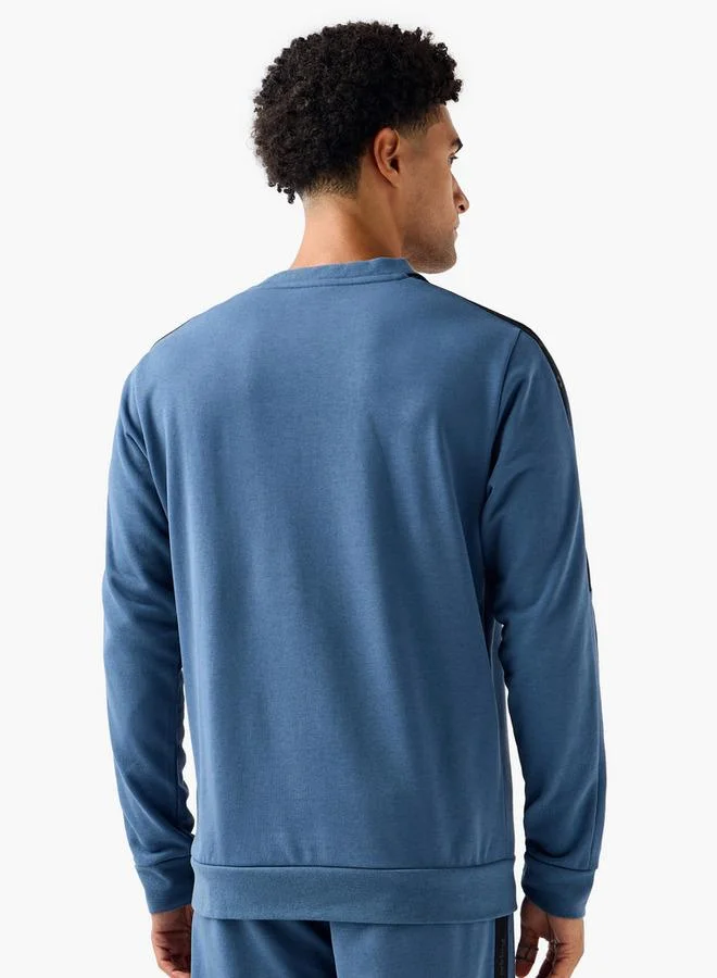 Kappa Kappa Men Regular Fit Logo Embossed Sweatshirt