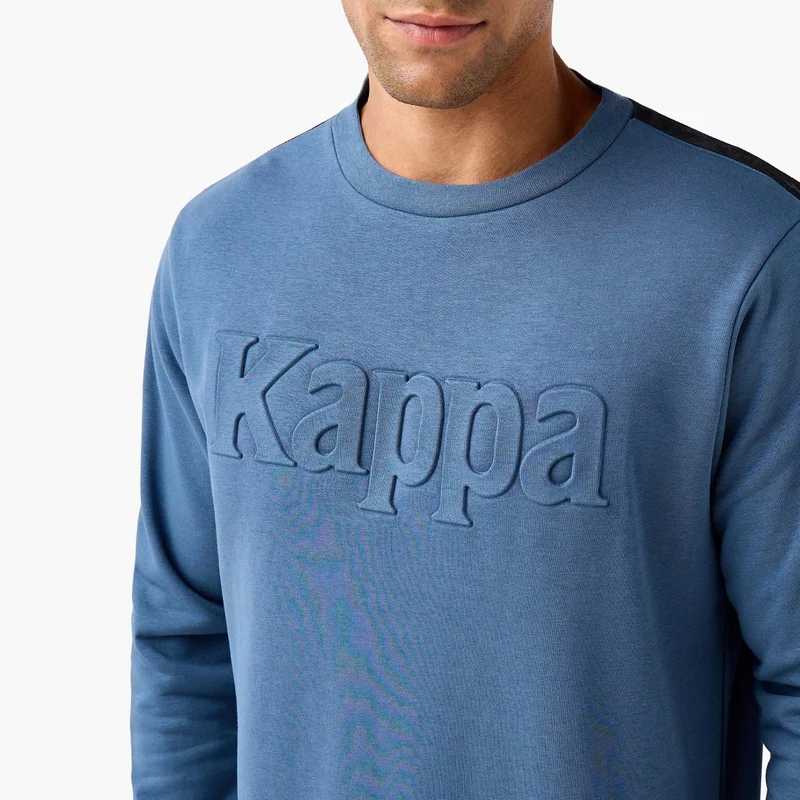 Kappa Kappa Men Regular Fit Logo Embossed Sweatshirt