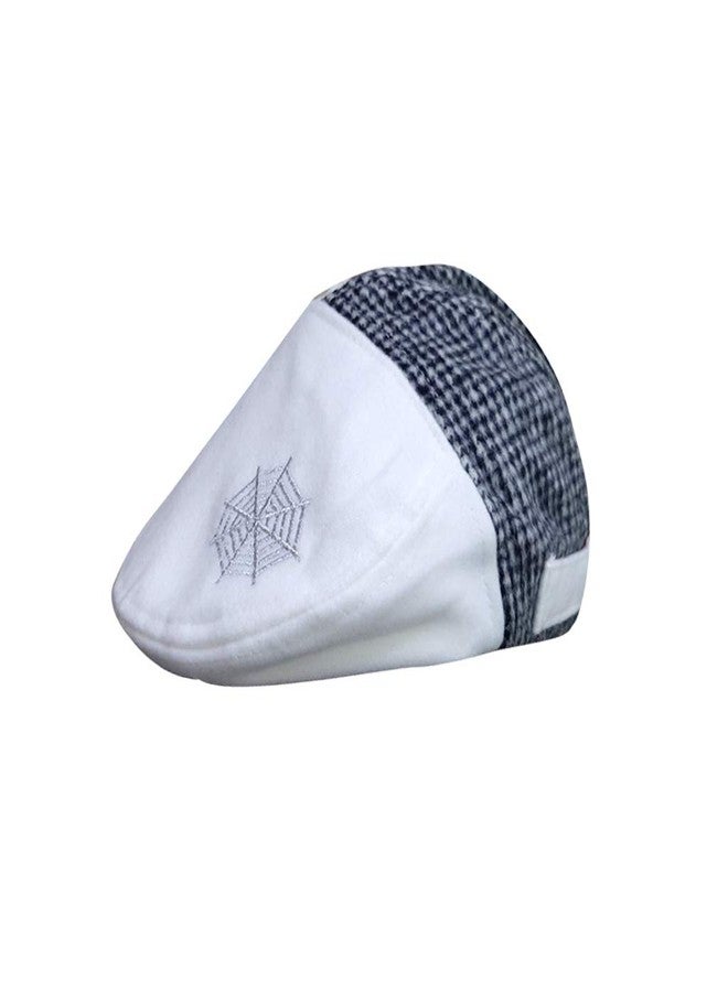 V3E Kids Girl's & Boy's Velvet Beret Golf Cap (White, 03-08 Years) - Image 2