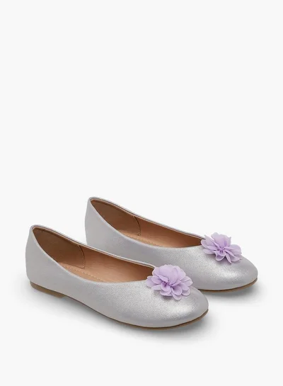 Flora Bella By Shoexpress Flora Bella Girls Floral Accent Ballerina Shoes
