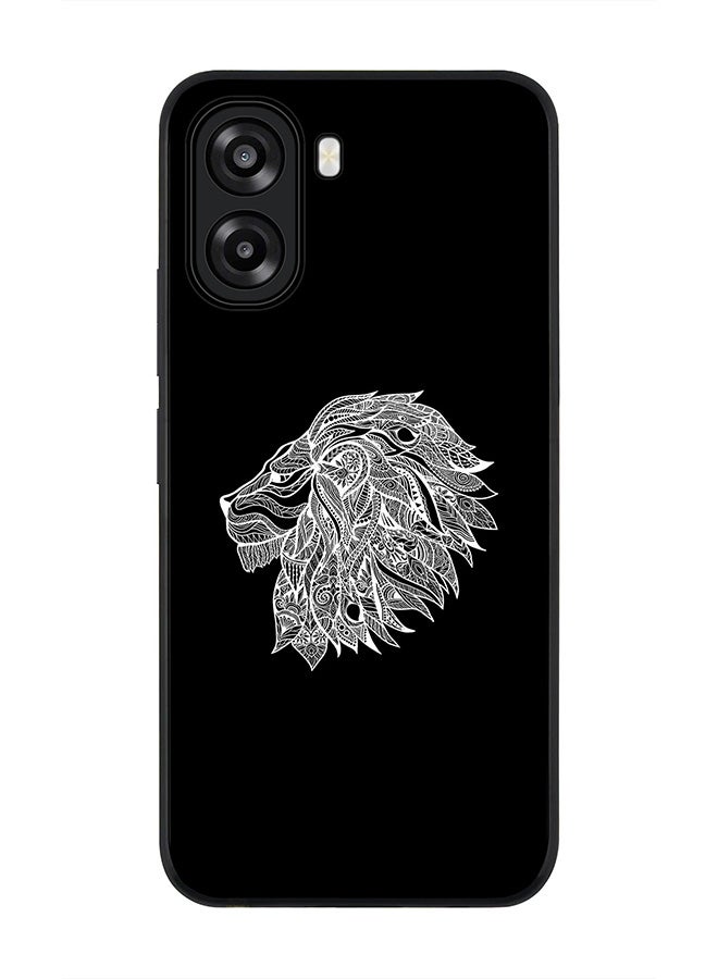 Stylizedd For Oppo A6t 5G / A6t 4G Case,Slim fit Camera Protection, Shockproof Thin Phone cover  - Lion Abstract - Image 1