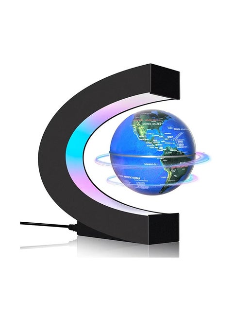 Magnetic Levitating Floating Globe with LED Lights, Cool Gadgets C Frame Globe Lamp for Men Father Husbands Boys and Girls, Cool Tech Item for Office Home Bookshelf Desk Decor
