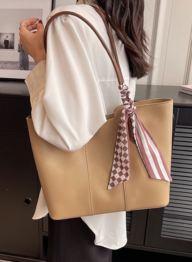 DUNISO Women's Shoulder Tote Bag Faux Leather Handbag for Women Large Capacity Messenger Fashionable Travel Shoulder Bag for Ladies Girls College Students - Image 2