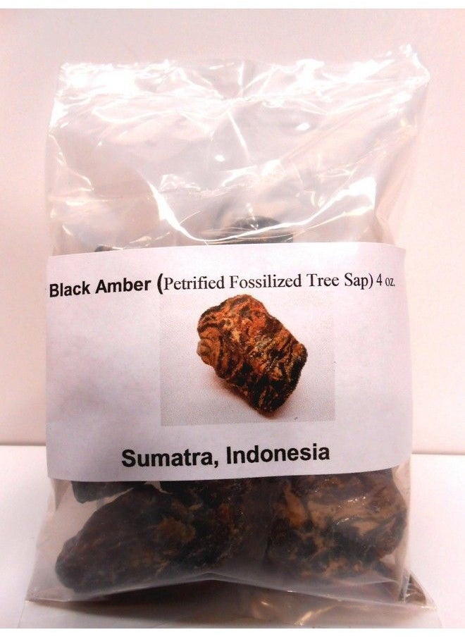 null - Black Ambergenuine Petrified Fossilized Tree Sap From Sumatra, Indonesia 4 Oz - Image 1