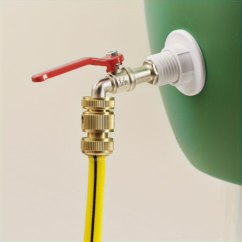 Type C Garden Hose Faucet Kit Rain Barrel Diverter Connector Spigot - Image 3