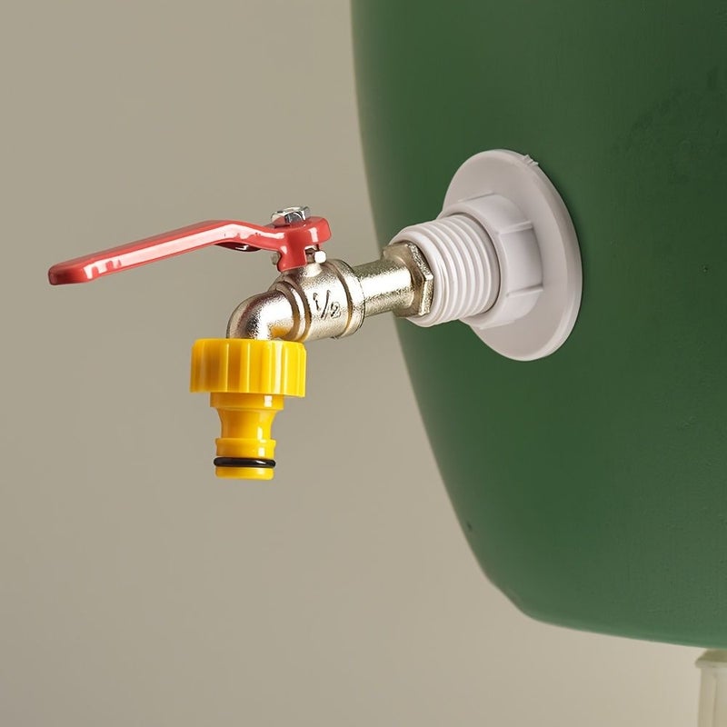 Type C Garden Hose Faucet Kit Rain Barrel Diverter Connector Spigot - Image 5