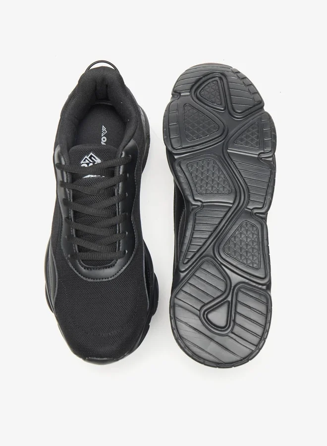 شو اكسبرس Mens Panelled Sport Shoes With Lace-Up Closure