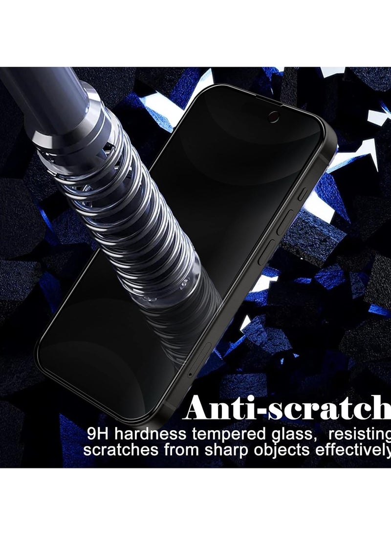 MIGOFAST 2 pcs Tempered Glass Compatible with iPhone 16 Plus Privacy Screen Protector [Anti-Spy] [Anti-Scratch] [9H Hardness] Tempered Glass for iPhone 16 Plus 6.7-Inch - Image 5