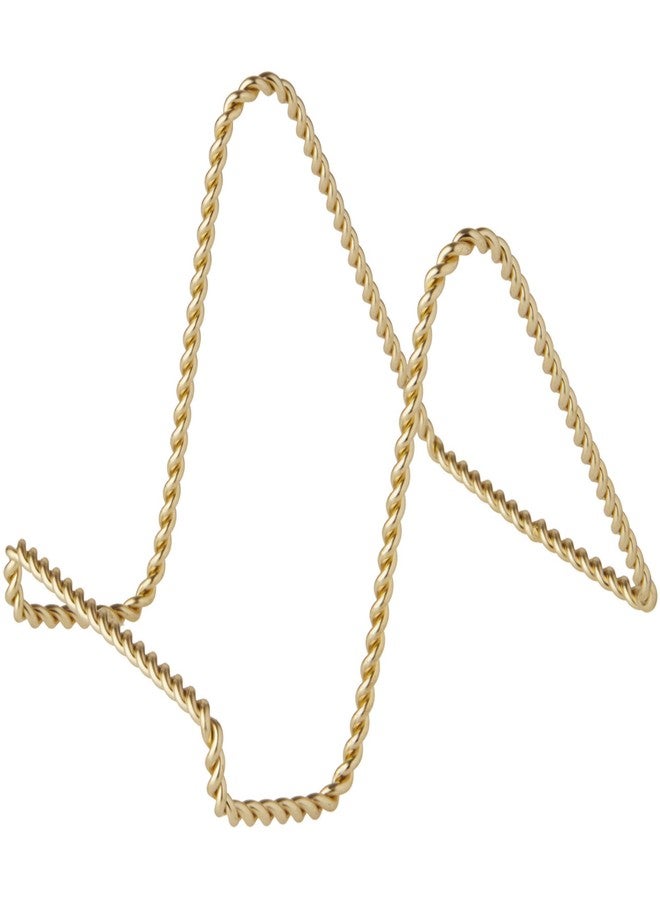 Bard's Twisted Gold-toned Wire Easel Stand, 4" H x 3.5" W x 5.5" D