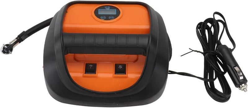 مضخة نفخ الإطارات الرقمية مع مقياس الضغط، ضاغط هواء سيارة محمول مدمج - Image 2