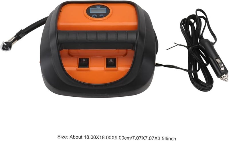 مضخة نفخ الإطارات الرقمية مع مقياس الضغط، ضاغط هواء سيارة محمول مدمج - Image 3