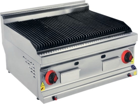 CSA Inox Karacasan Industrial 700 Series Counter Top LPG Cylinder Cast Lava Stone Grill