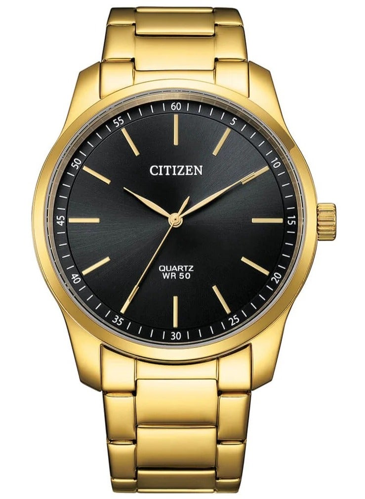 Citizen Quartz Mens Watch, Stainless Steel, Classic, Gold-Tone (Model: BH1673-50E)