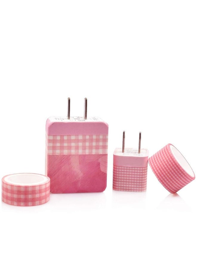 Peachjoy 12 Rolls Decorative Washi Masking Tapes Set for Scrapbooking Gift Wrapping Decoration Arts and Crafts, Washi Tapes Set (Pink) - Image 3