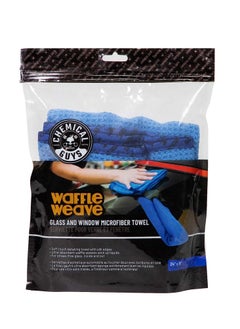 Chemical Guys Chemical Guys Waffle Weave Glass and Microfiber Towel Blue 24"x 16"  - Image 1