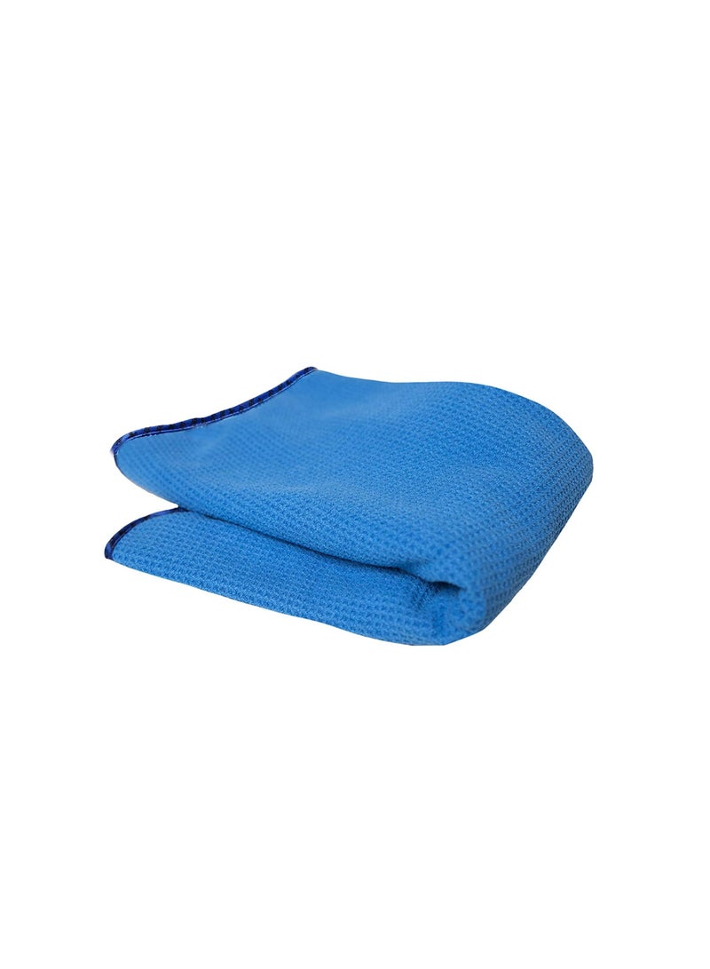 Chemical Guys Chemical Guys Waffle Weave Glass and Microfiber Towel Blue 24"x 16"  - Image 4