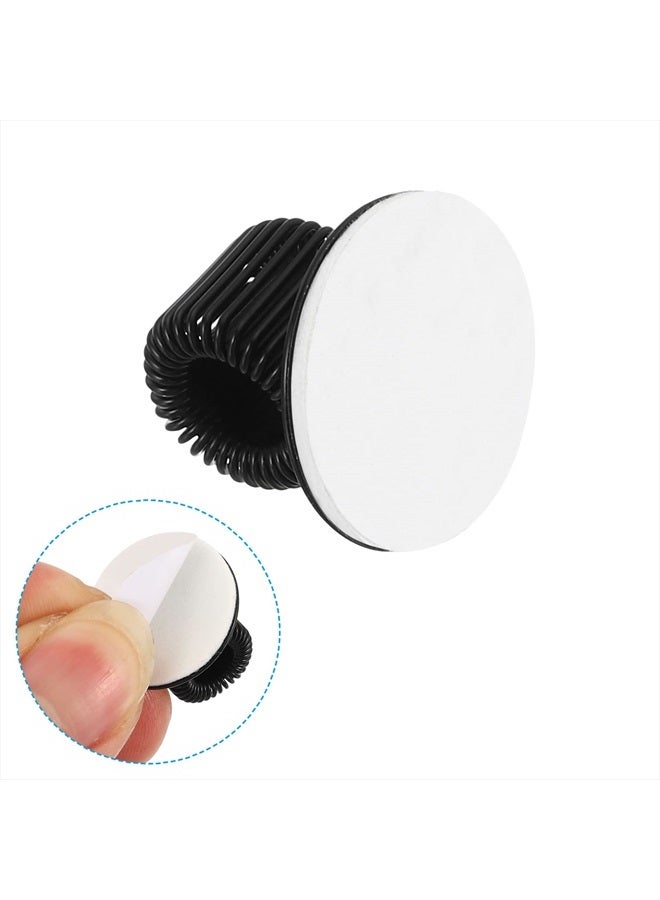 PATIKIL Pen Holder Clips, 3Pcs Metal Self Adhesive Spring Loop Pencil Organizer for Office Wall Refrigerator Whiteboard Map, Black - Image 5