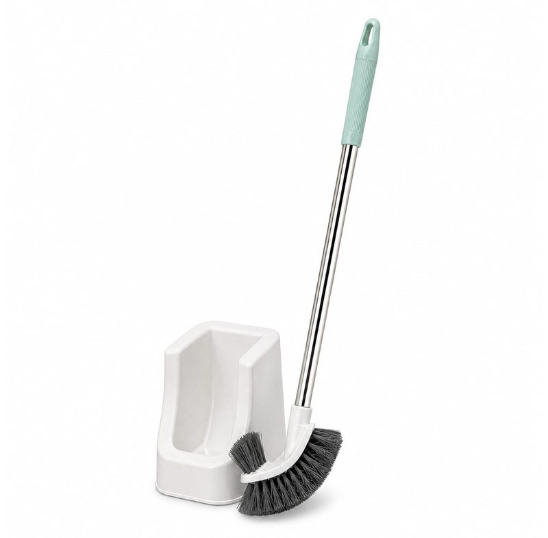 AZ Toilet Cleaning Brush with Holder – Deep Cleaning Strong Bristles – Reaches Under Rim & Corners – Practical Easy Design - Image 1