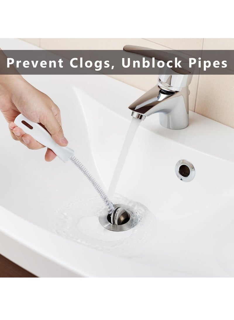 Generic - 8 Piece Sink Cleaning Brush Set for Kitchen and Bathroom, Flexible Drain Unblocker Tools for Pipes, Bathtub, Washbasin, and Refrigerator Drains, 45cm - Image 1