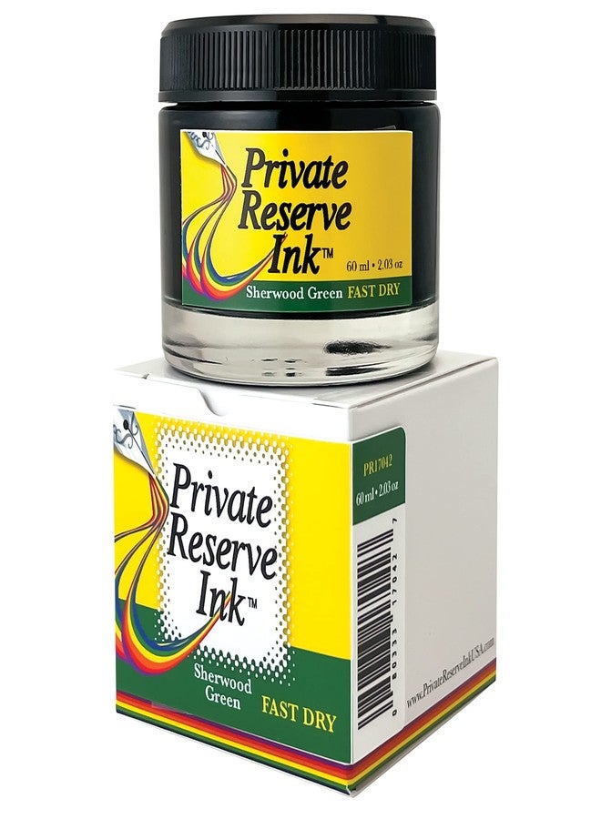برايفت ريسيرف إنك حبر قلم حبر سائل سريع الجفاف من Private Reserve Ink® سعة 60 مل (أخضر شيروود سريع الجفاف) (PR17042) - Image 3