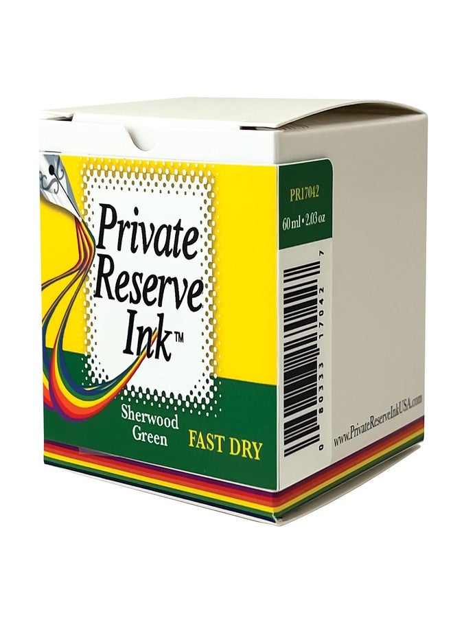 برايفت ريسيرف إنك حبر قلم حبر سائل سريع الجفاف من Private Reserve Ink® سعة 60 مل (أخضر شيروود سريع الجفاف) (PR17042) - Image 2