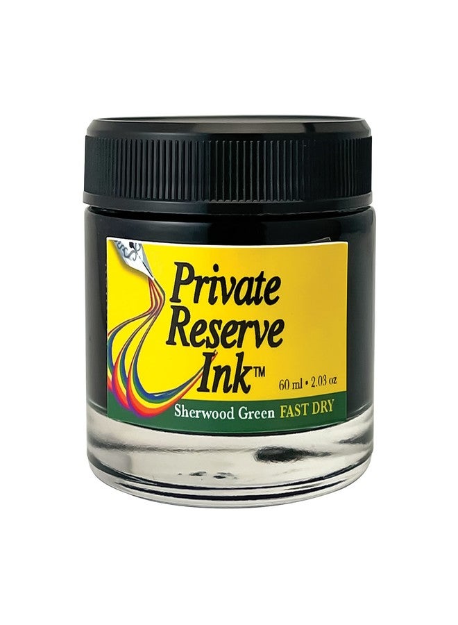 برايفت ريسيرف إنك حبر قلم حبر سائل سريع الجفاف من Private Reserve Ink® سعة 60 مل (أخضر شيروود سريع الجفاف) (PR17042) - Image 1
